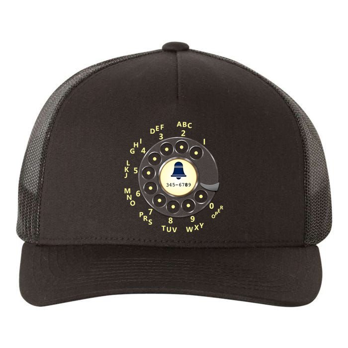 Retro Rotary Dial Yupoong Adult 5-Panel Trucker Hat