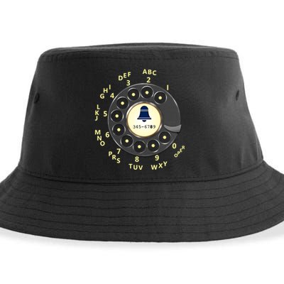 Retro Rotary Dial Sustainable Bucket Hat