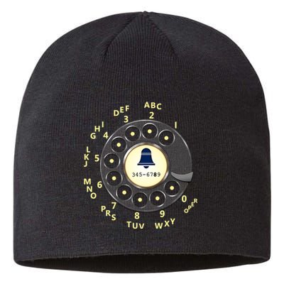 Retro Rotary Dial Sustainable Beanie