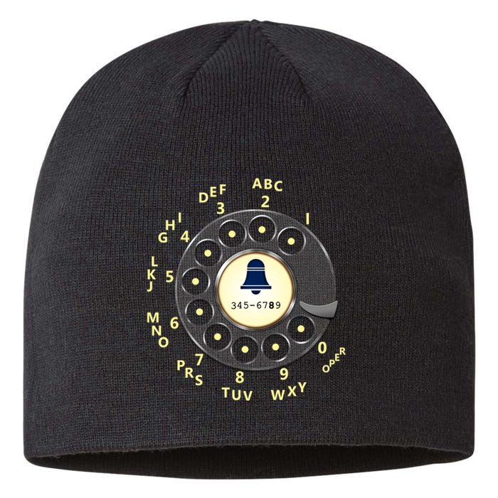 Retro Rotary Dial Sustainable Beanie