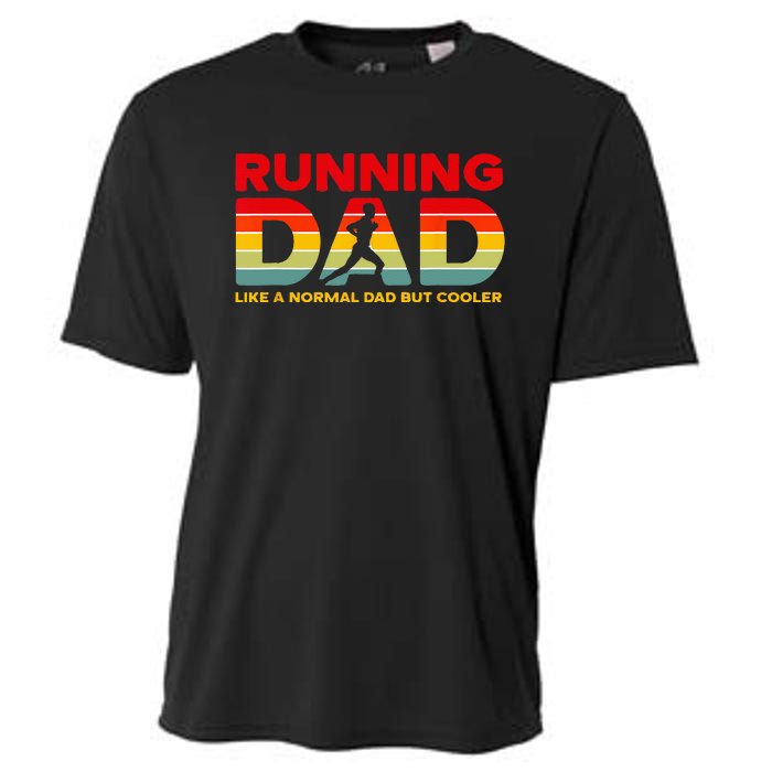 Retro Running Dad Apparel Funny Marathon Cooling Performance Crew T-Shirt