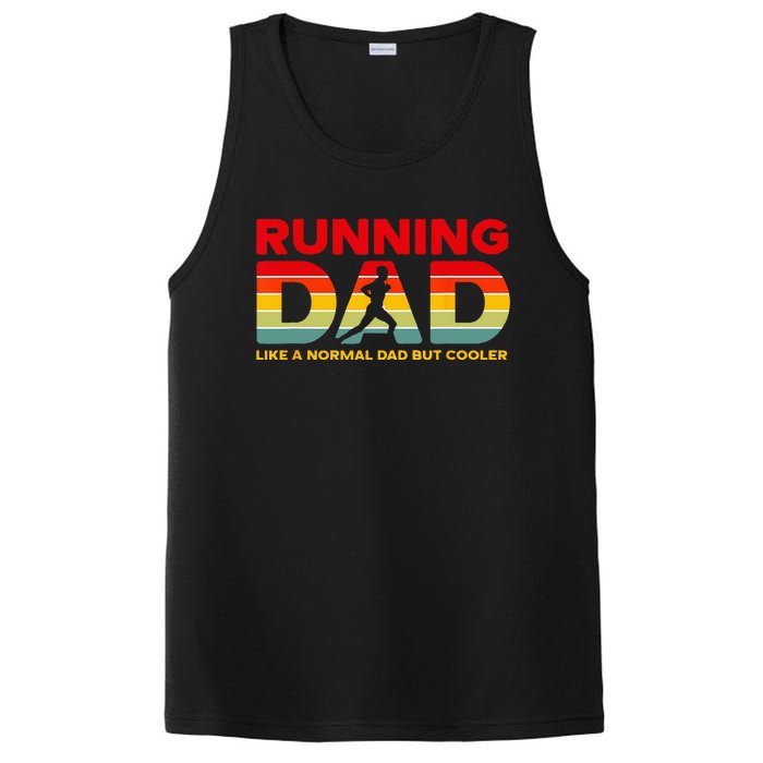 Retro Running Dad Apparel Funny Marathon PosiCharge Competitor Tank