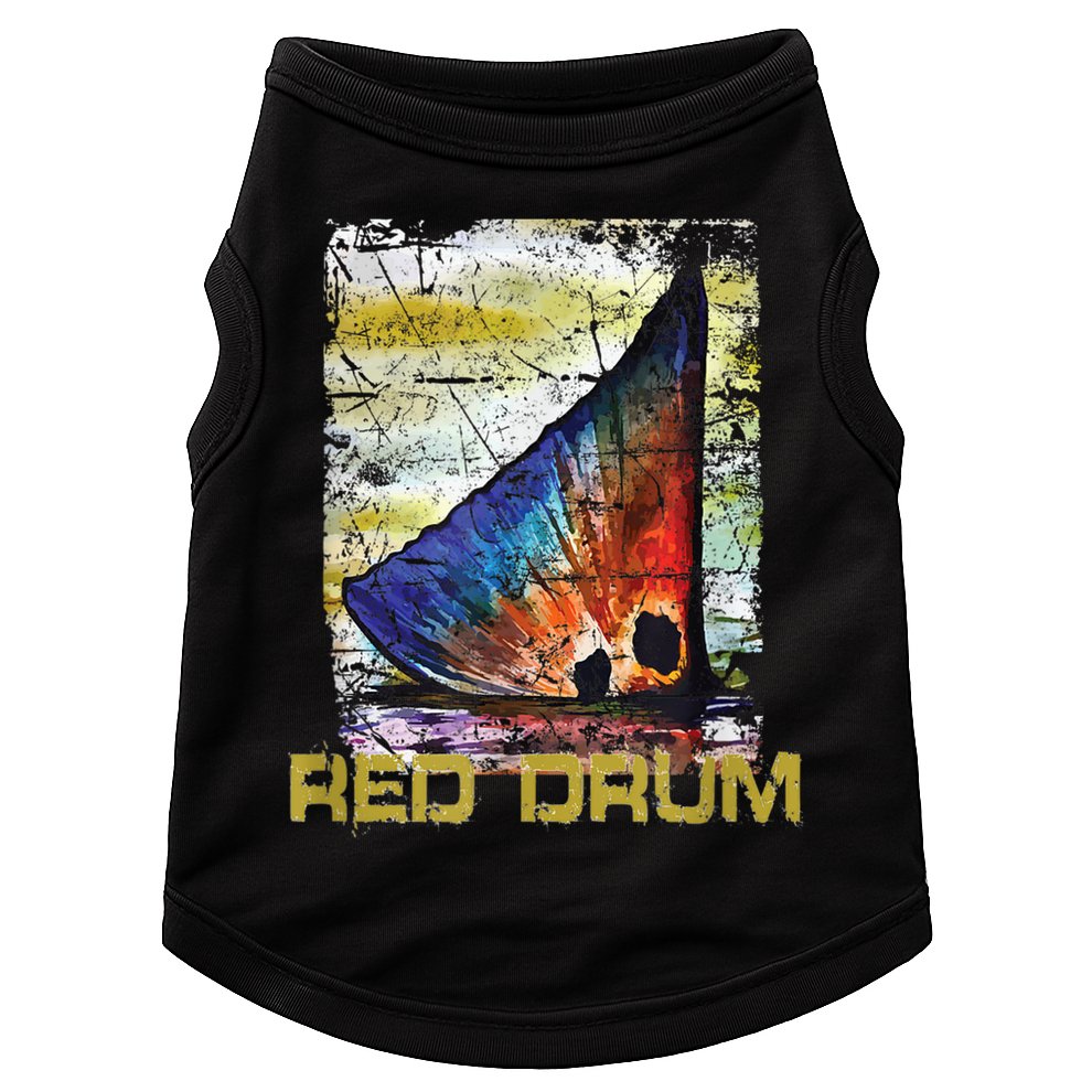 Redfish Red Drum Salty Dad Saltwater Fishing Ocean Fish Doggie Tank