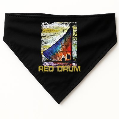 Redfish Red Drum Salty Dad Saltwater Fishing Ocean Fish USA-Made Doggie Bandana