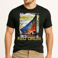 Redfish Red Drum Salty Dad Saltwater Fishing Ocean Fish Cooling Performance Crew T-Shirt