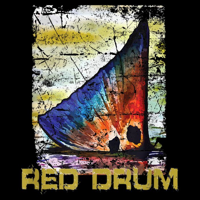 Redfish Red Drum Salty Dad Saltwater Fishing Ocean Fish Cooling Performance Crew T-Shirt