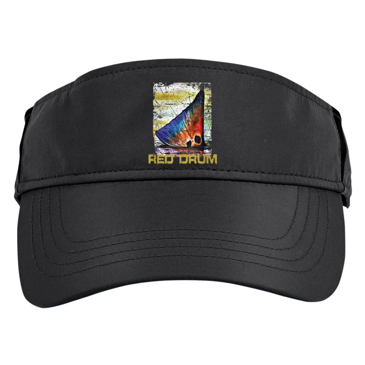 Redfish Red Drum Salty Dad Saltwater Fishing Ocean Fish Adult Drive Performance Visor