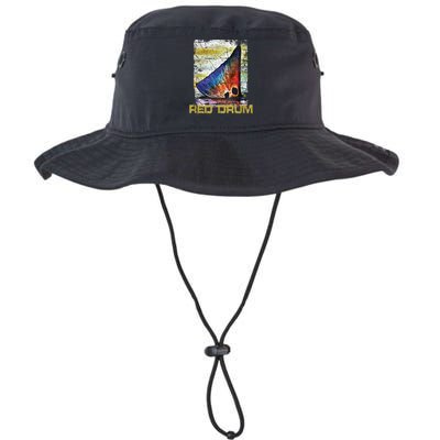 Redfish Red Drum Salty Dad Saltwater Fishing Ocean Fish Bucket Hat