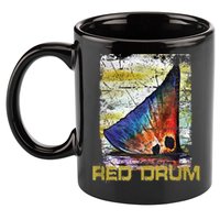 Redfish Red Drum Salty Dad Saltwater Fishing Ocean Fish 11oz C Handle Ceramic Mug