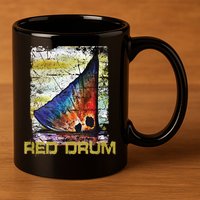 Redfish Red Drum Salty Dad Saltwater Fishing Ocean Fish 11oz C Handle Ceramic Mug