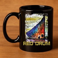 Redfish Red Drum Salty Dad Saltwater Fishing Ocean Fish 11oz C Handle Ceramic Mug