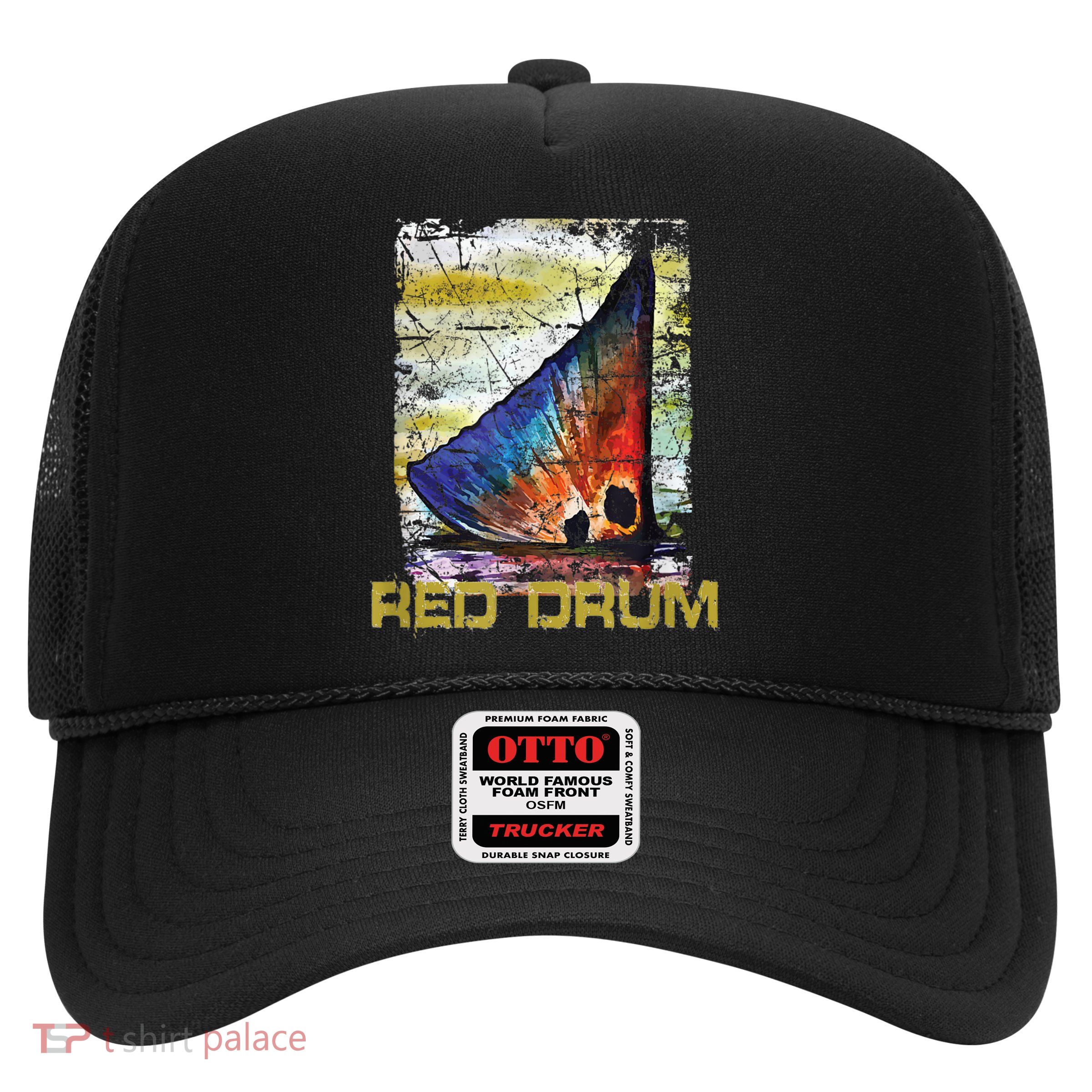 Redfish Red Drum Salty Dad Saltwater Fishing Ocean Fish Trucker Hat