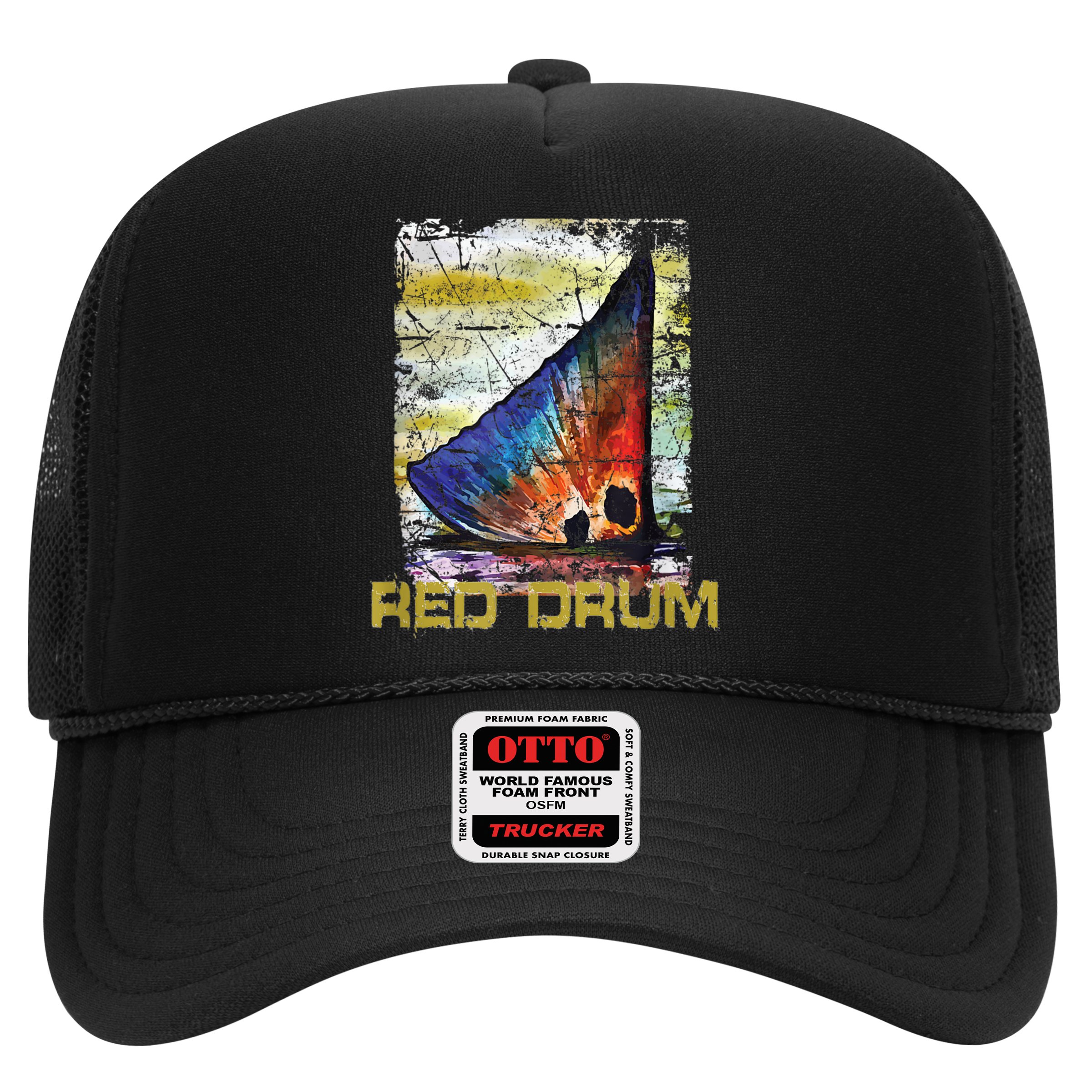 Redfish Red Drum Salty Dad Saltwater Fishing Ocean Fish Hat
