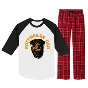 Rottweiler Rottie Dad Daddy Father Funny Raglan Sleeve Pajama Set