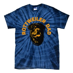 Rottweiler Rottie Dad Daddy Father Funny Tie-Dye T-Shirt