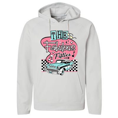 Retro Rockabilly Dance Party Performance Fleece Hoodie