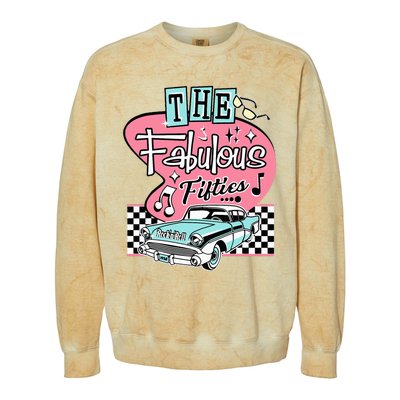 Retro Rockabilly Dance Party Colorblast Crewneck Sweatshirt