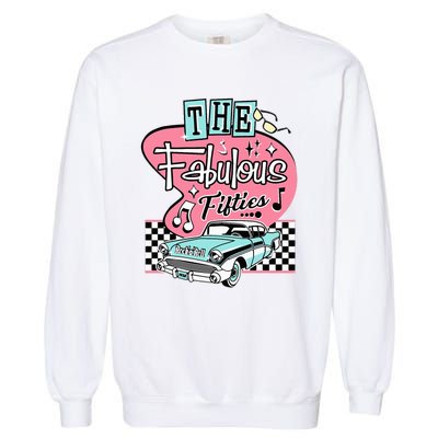 Retro Rockabilly Dance Party Garment-Dyed Sweatshirt