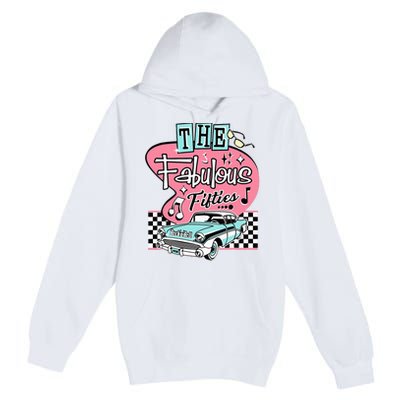 Retro Rockabilly Dance Party Premium Pullover Hoodie