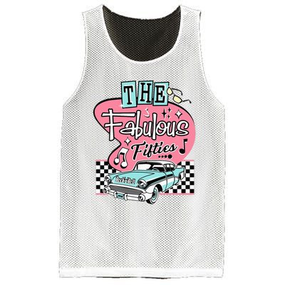 Retro Rockabilly Dance Party Mesh Reversible Basketball Jersey Tank