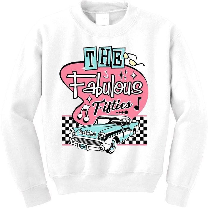 Retro Rockabilly Dance Party Kids Sweatshirt