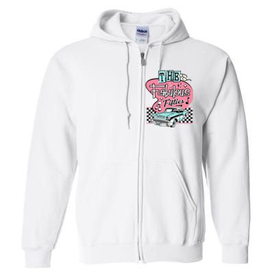 Retro Rockabilly Dance Party Full Zip Hoodie