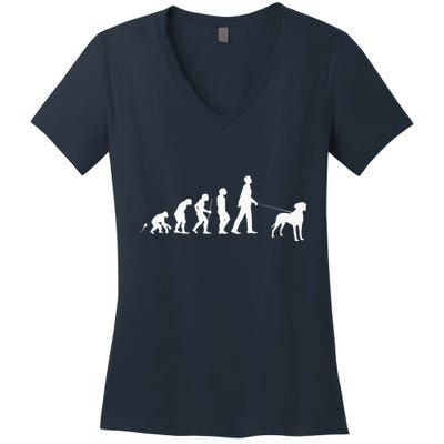 Rhodesian Ridgeback Dog Breed Women's V-Neck T-Shirt