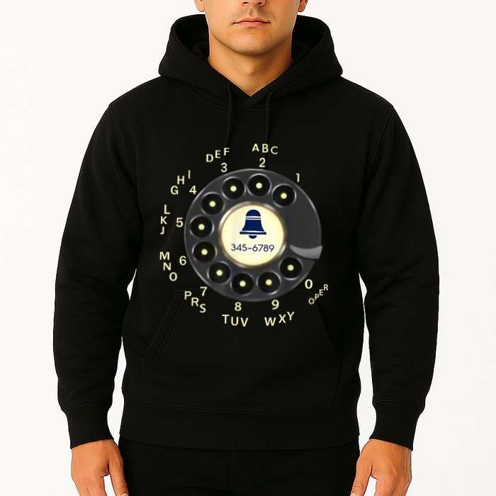 Retro Rotary Dial Phone Hoodie