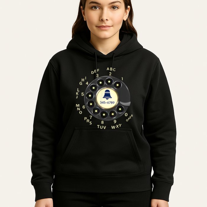 Retro Rotary Dial Phone Hoodie