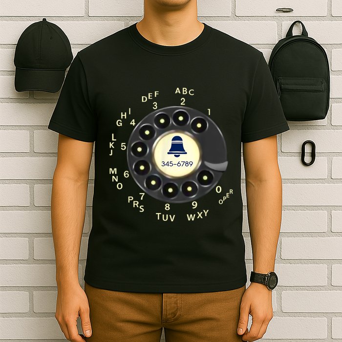 Retro Rotary Dial Phone T-Shirt