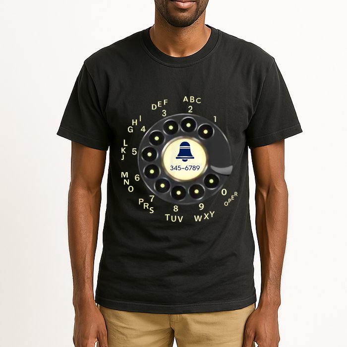 Retro Rotary Dial Phone Tall T-Shirt