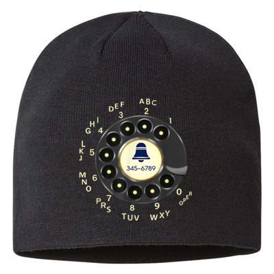 Retro Rotary Dial Phone Sustainable Beanie