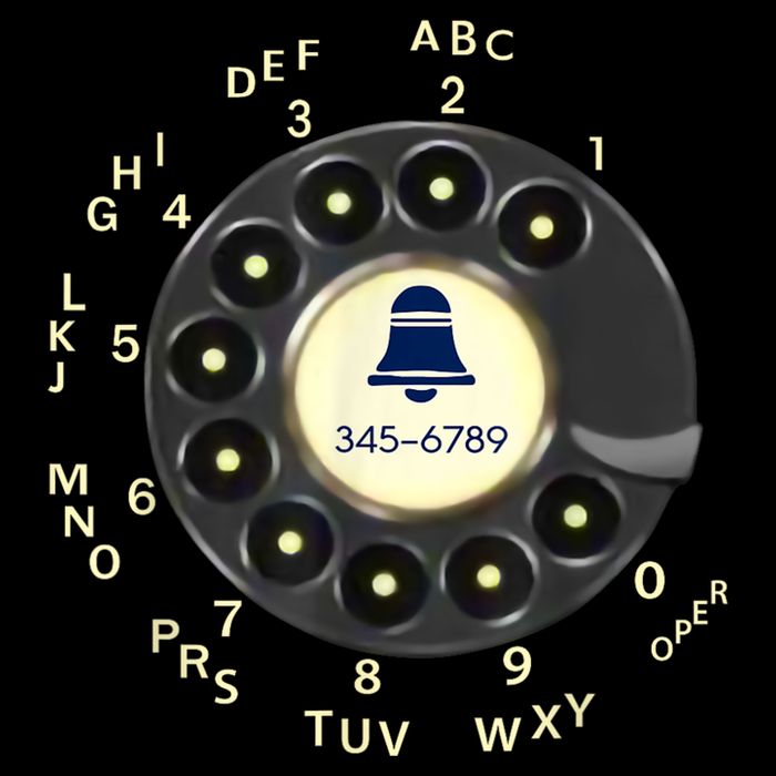 Retro Rotary Dial Phone Poster