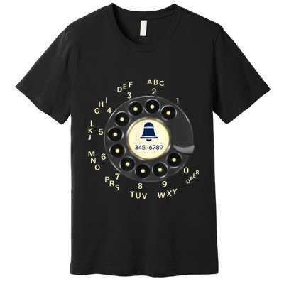 Retro Rotary Dial Phone Premium T-Shirt