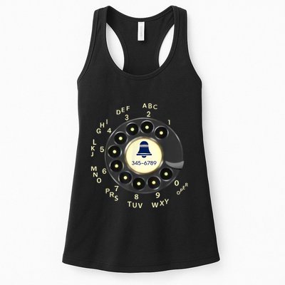 Retro Rotary Dial Phone Womens Tank Top