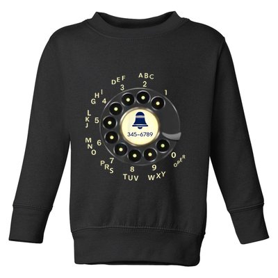 Retro Rotary Dial Phone Toddler Sweatshirt