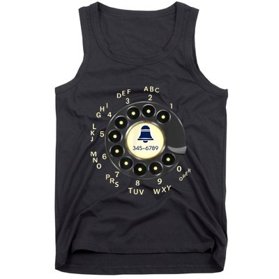 Retro Rotary Dial Phone Tank Top