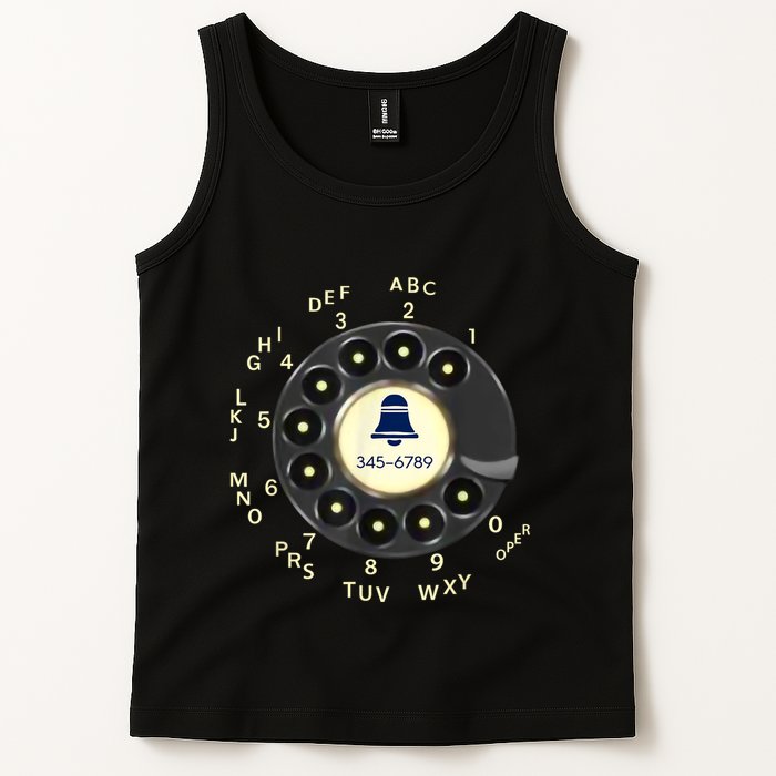 Retro Rotary Dial Phone Tank Top