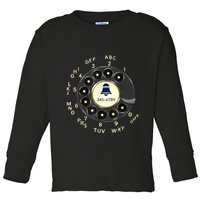 Retro Rotary Dial Phone Toddler Long Sleeve Shirt