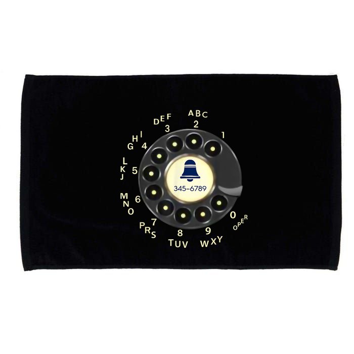 Retro Rotary Dial Phone Microfiber Hand Towel