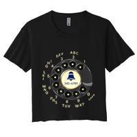 Retro Rotary Dial Phone Crop Top