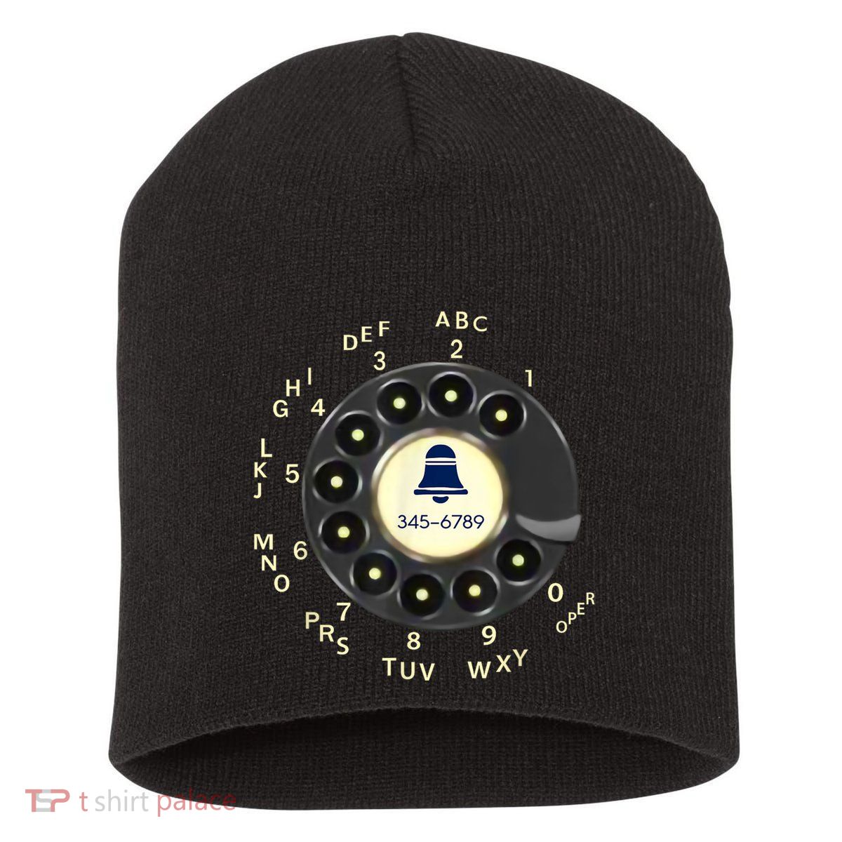 Retro Rotary Dial Phone Short Acrylic Beanie