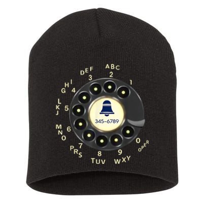 Retro Rotary Dial Phone Short Acrylic Beanie