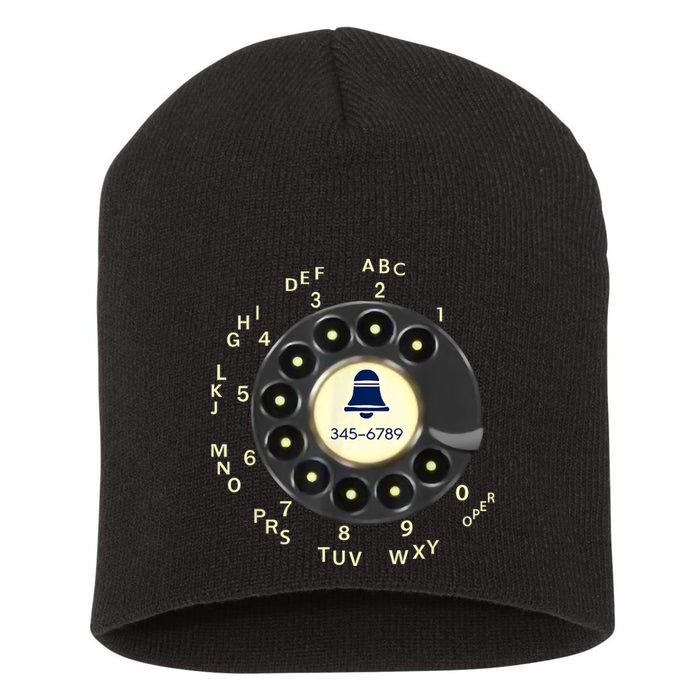 Retro Rotary Dial Phone Short Acrylic Beanie