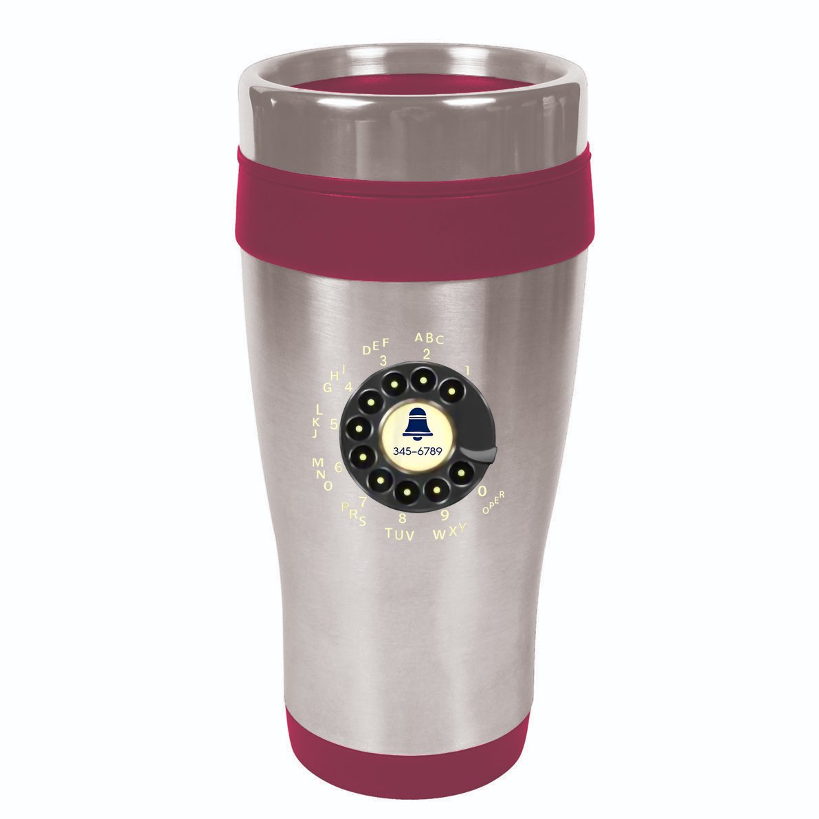 Retro Rotary Dial Phone 16oz Travel Tumbler
