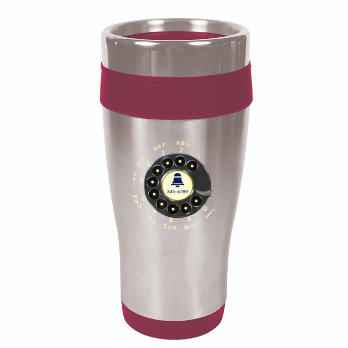 Retro Rotary Dial Phone 16oz Travel Tumbler