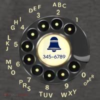 Retro Rotary Dial Phone Vector Backpack