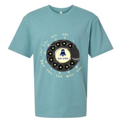 Retro Rotary Dial Phone Sueded Cloud Jersey T-Shirt