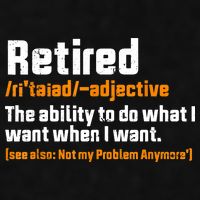 Retirement Retired Definition To Do What I Want Funny Ladies PosiCharge Tri-Blend Wicking Tank