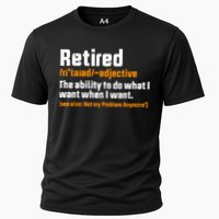 Retirement Retired Definition To Do What I Want Funny Performance Shirt